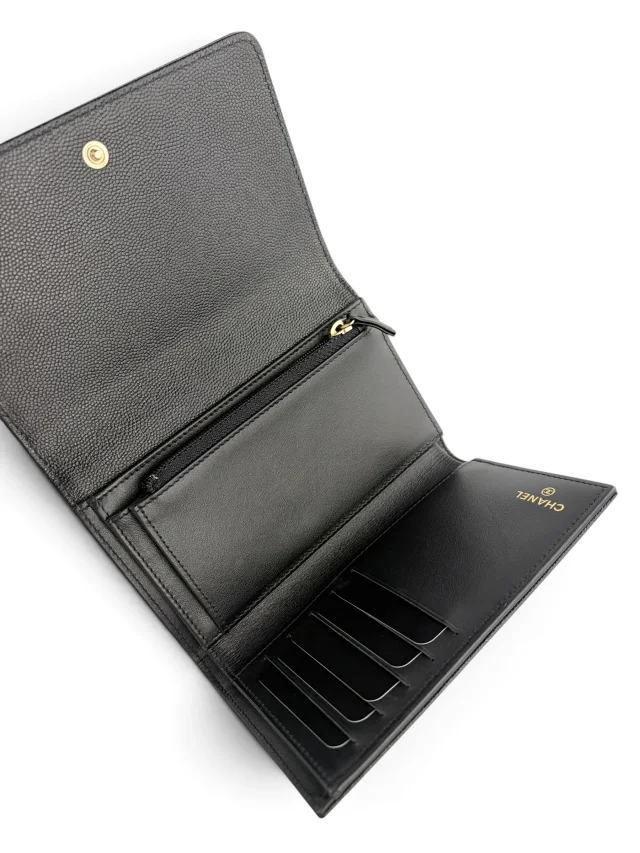 Chanel Timeless CC Caviar Snap Wallet (FULL SET) in Black Caviar leather from Season 2 Consign, photo 6 of 6