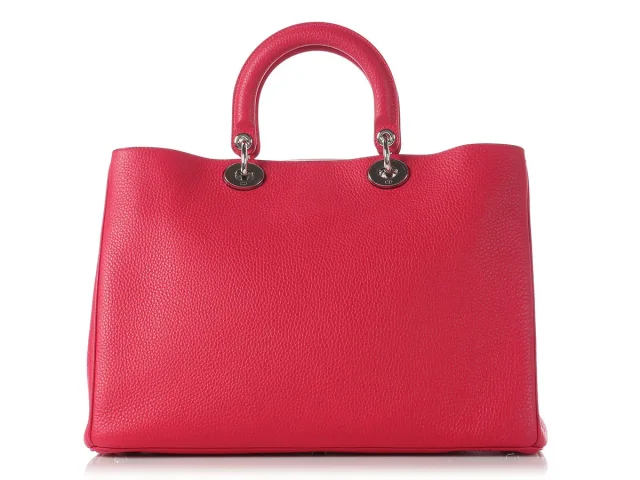Dior Large Diorissimo Hot Pink Bag in Pink Leather from Ann's Fabulous Finds, photo 5 of 11