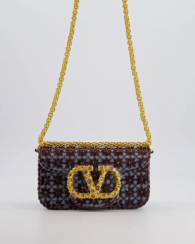 Valentino Garavani Multi Small Embroidered Loco Shoulder Bag with Gold tone Hardware from Sellier, photo 2 of 2