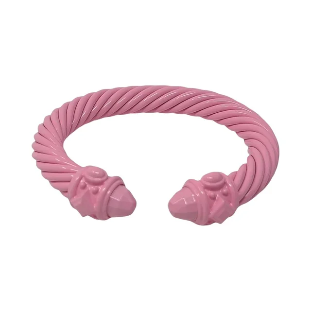David Yurman Mate Pink Aluminum Wide Renaissance Cable Cuff in pink from Poshmark