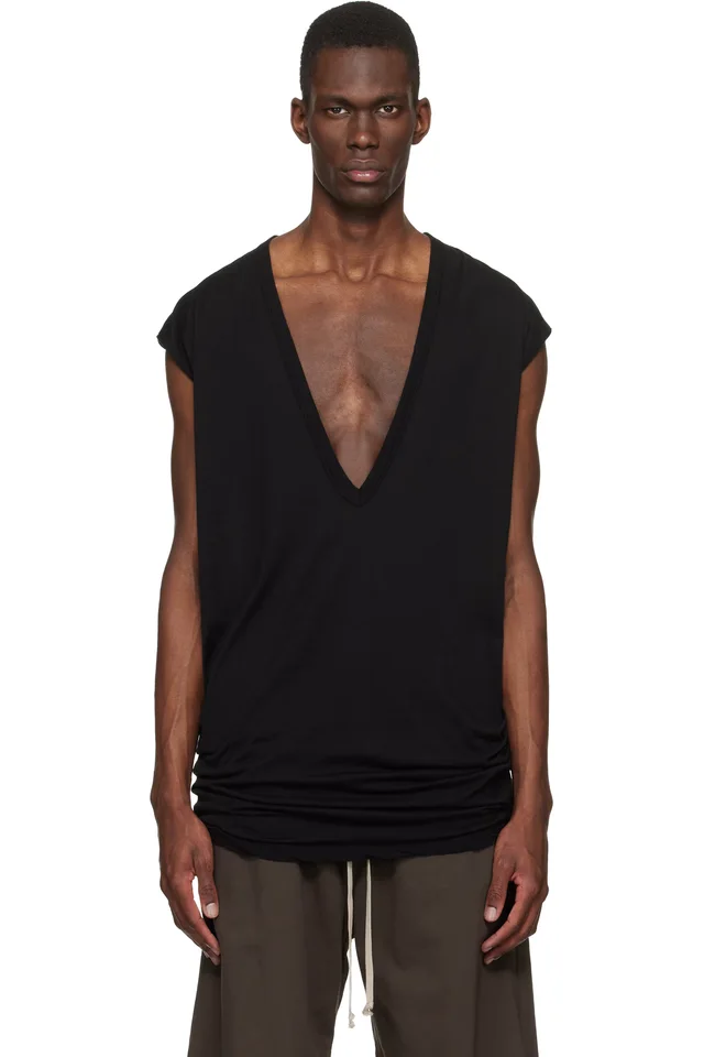 Rick Owens DRKSHDW Black Temple Dylan T-shirt, image 1 of 1 from SSENSE