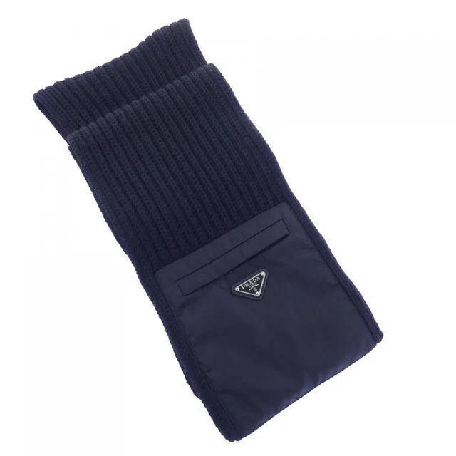 Prada Re-Nylon Gabardine Wool Scarf in Nylon from The Reluxe