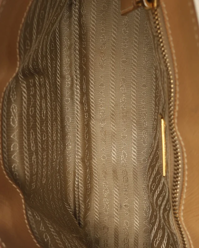 Prada Perforated Sound Lock Flap Bag in Leather from A Retro Tale, photo 6 of 9