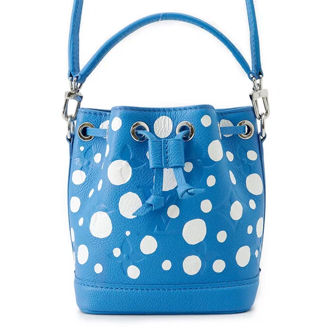 Louis Vuitton × YK Nano Noe Blue/WhiteM81985 Monogram Empreinte Leather Infinity Dot in Blue Leather from GALLERY RARE