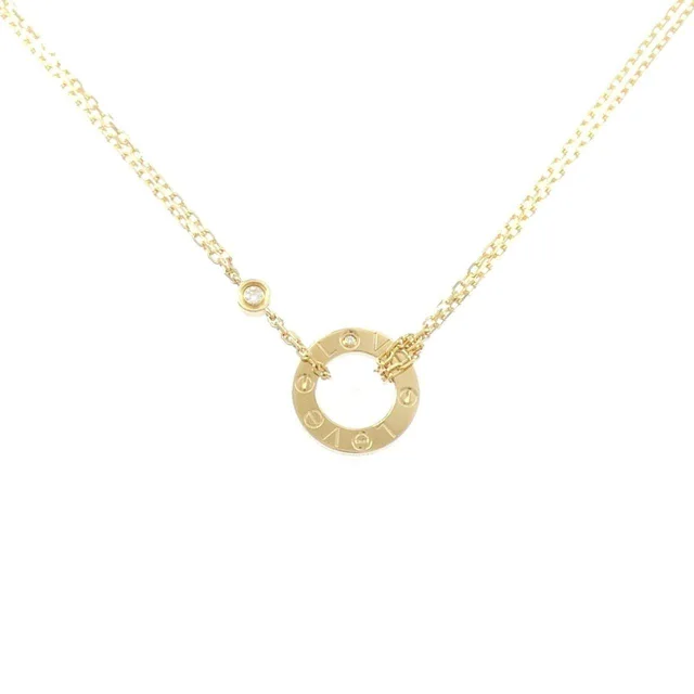 Cartier Love 750 Yellow Gold Diamond Necklace in Yellow from LuxUness