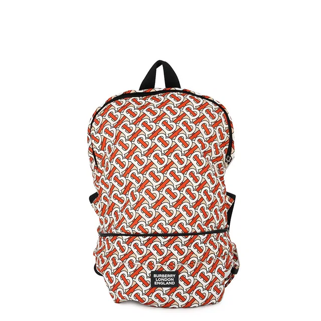 Burberry TBMonogram Crossbody Bag/Backpack Beige/Orange/White8031272 Nylon in Beige Nylon from GALLERY RARE