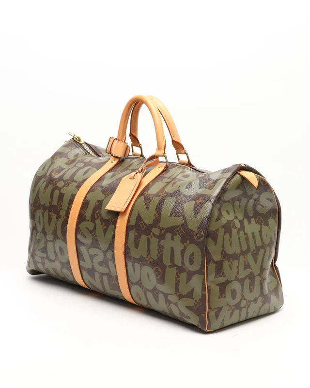 Louis Vuitton Keepall 50 Graffiti Weekend Bag in Coated canvas from A Retro Tale, photo 2 of 9