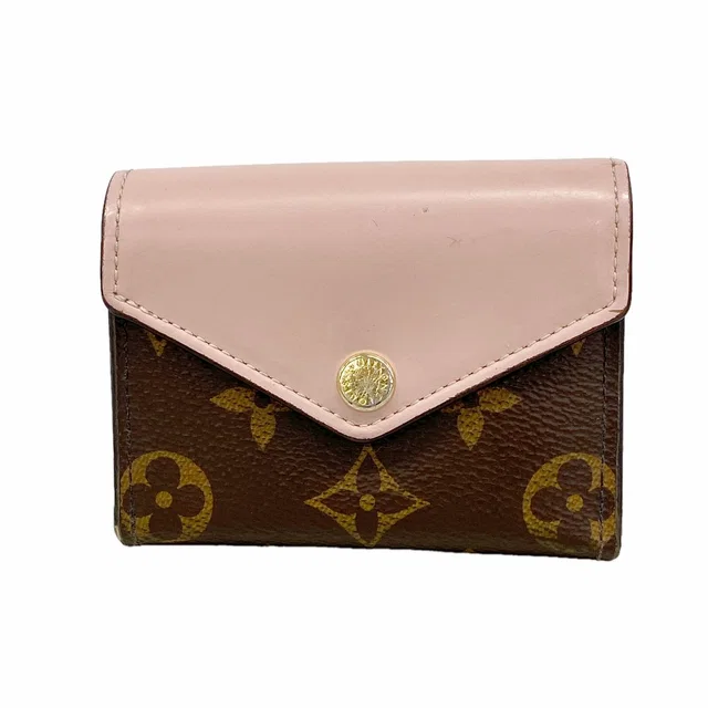 Louis Vuitton Trifold Wallet Monogram Portefeuille Zoe Rose Ballerine in Pink from The Reluxe