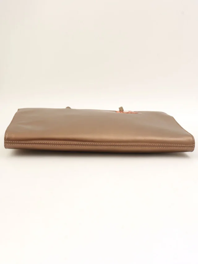 Loewe Anagram Plate Handbag Bronze from VINTAGE QOO TOKYO, photo 10 of 12