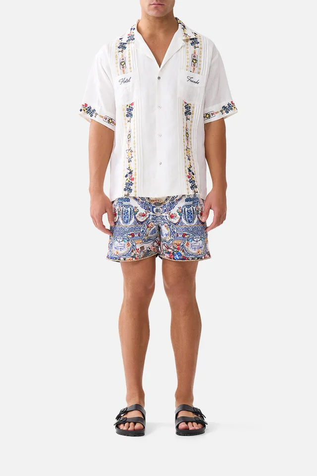 Camilla eBoutique EMBROIDERED SHORT SLEEVE PLEATED CUBAN SHIRT THE POTTERY PARLOUR from CAMILLA, photo 1 of 1
