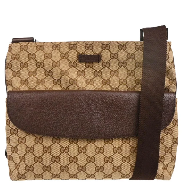 Gucci Beige GG Shoulder Bag in Beige Canvas from AMORE Vintage Tokyo