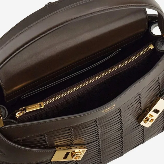 Ferragamo Shoulder Bag — Brown Leather in Brown Leather from HEWI