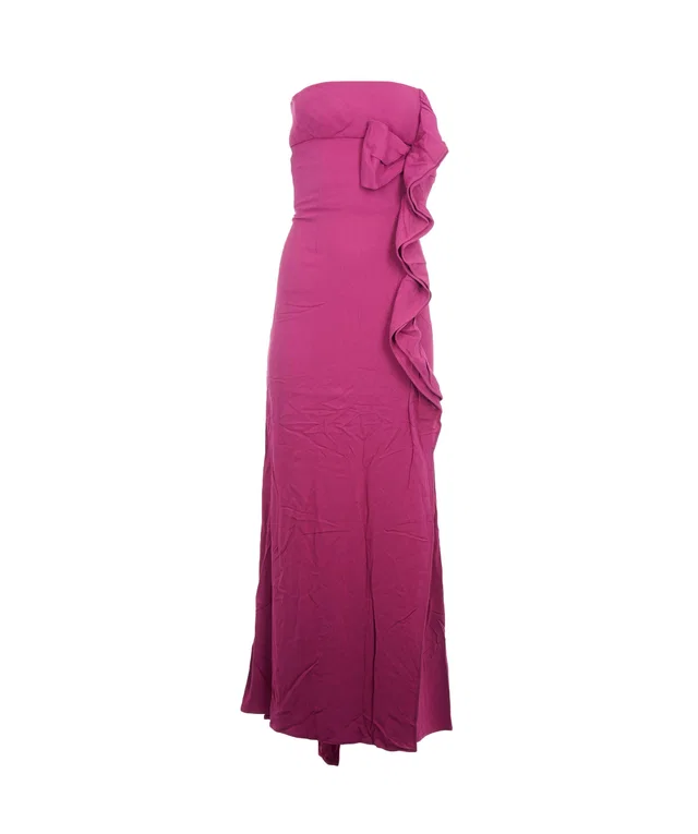 Valentino Garavani Pink Ruffle Runway Dress in Pink from Luxury Promise