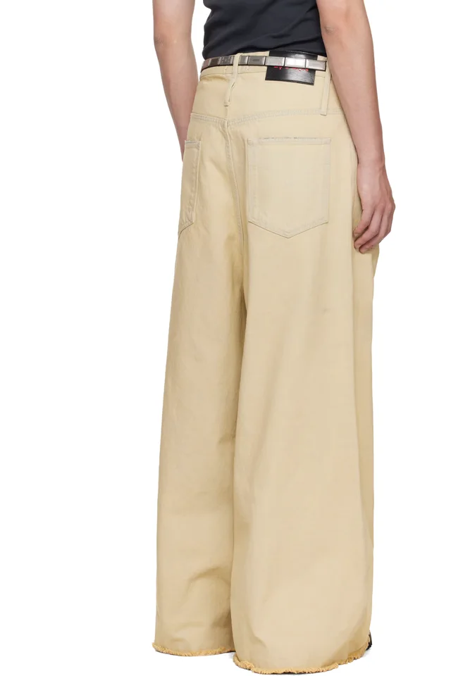 LU'U DAN Off-White Dumpster Denim Jeans, photo 3 of 5 from SSENSE