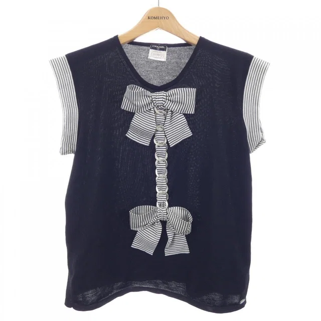 Chanel 07A Knit Sweater Black in Black Silk from The Reluxe