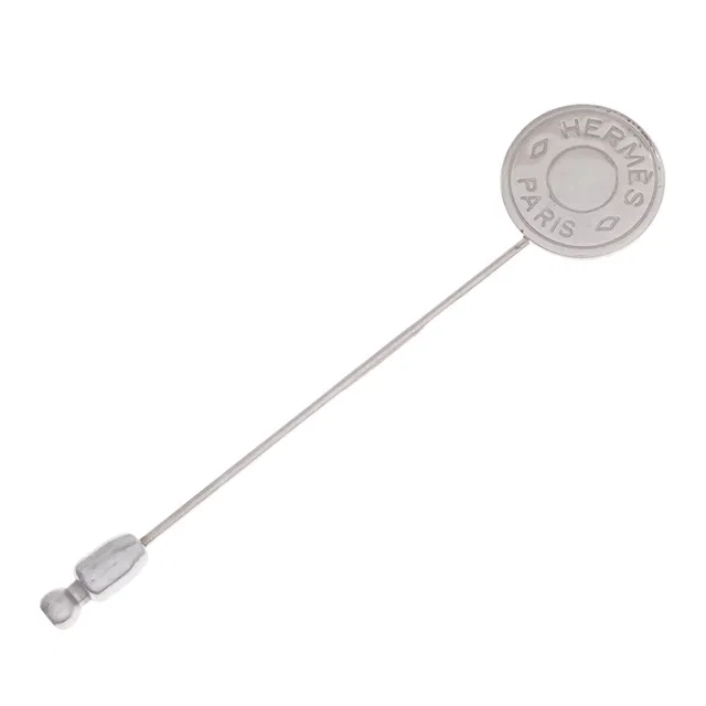 Hermès Sellier Pin Brooch Metal from The Reluxe