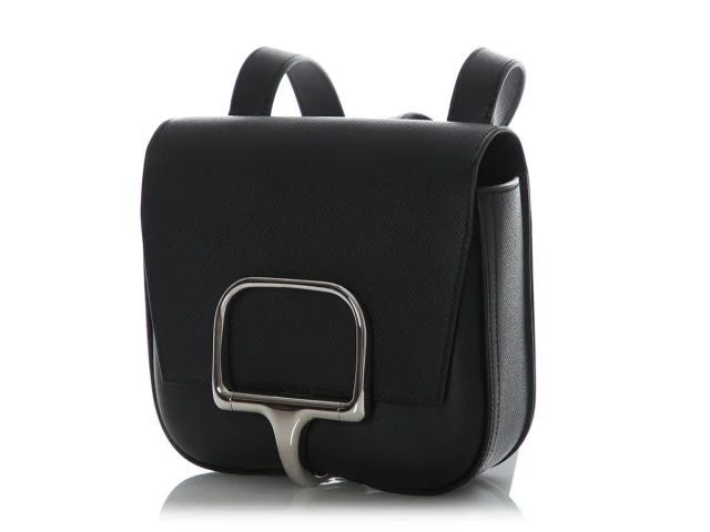 Hermès Mini Black Epsom Della Cavalleria in Black Epsom leather from Ann's Fabulous Finds, photo 3 of 10
