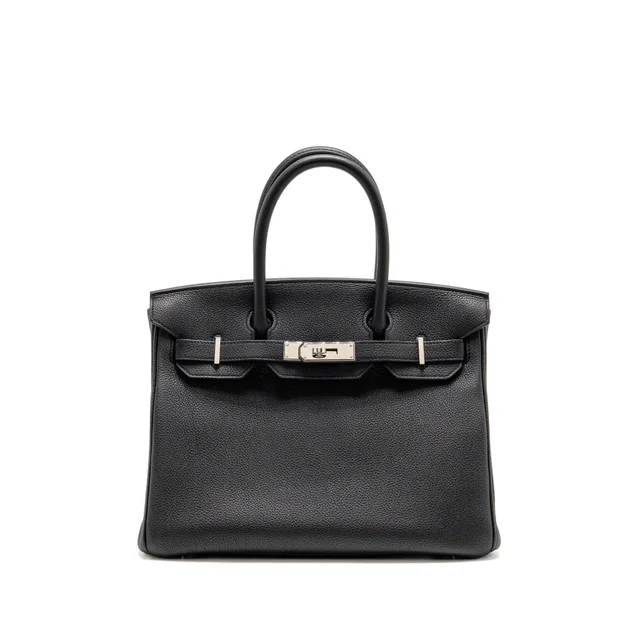 Hermès Birkin 30 Togo Black SHW Stamp B in Black Togo leather from EMIER