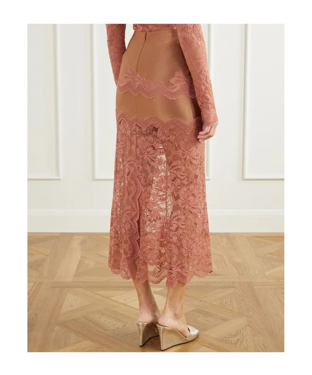 Paco Rabanne Rabanne Lace Midi Skirt, photo 4 of 5 from SENSER