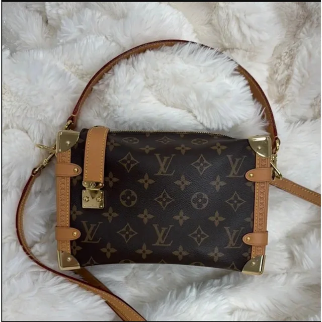 Louis Vuitton Brown Monogram Canvas Crossbody Bag - Side Trunk MM in Brown Coated canvas from SparklesnDreams