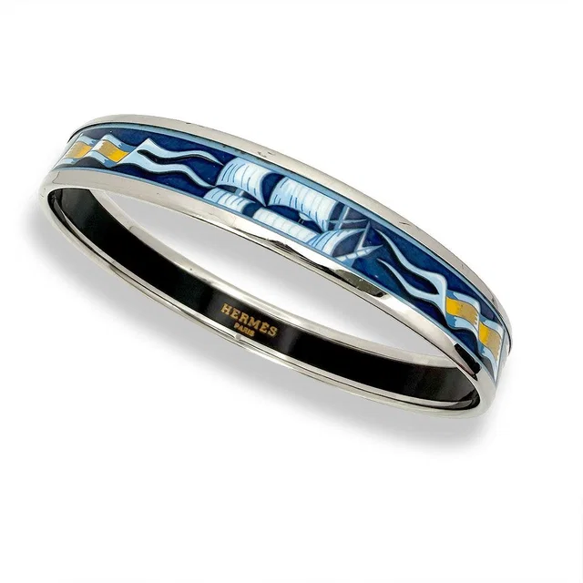Hermès Enamel Bangle Bracelet from The Reluxe