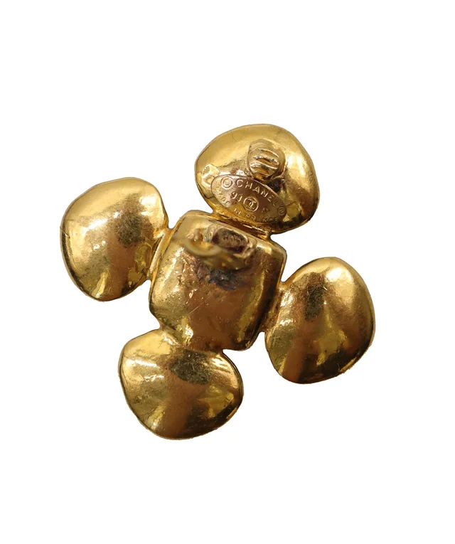 Chanel Turqoise Earrings in Leather from Luxury Promise, photo 2 of 2
