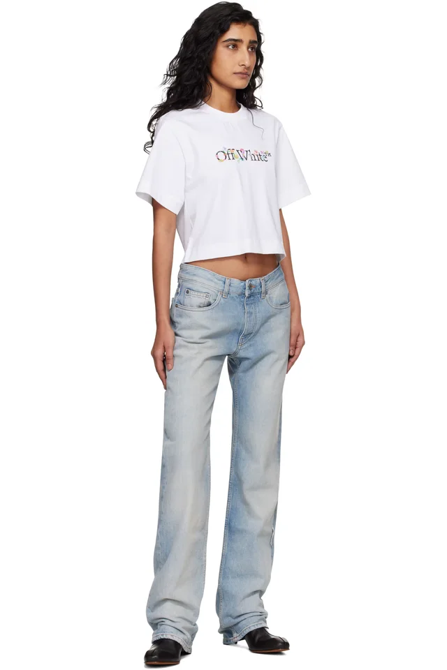 Off-White Blue New 90S Fit Jeans, photo 4 of 4 from SSENSE