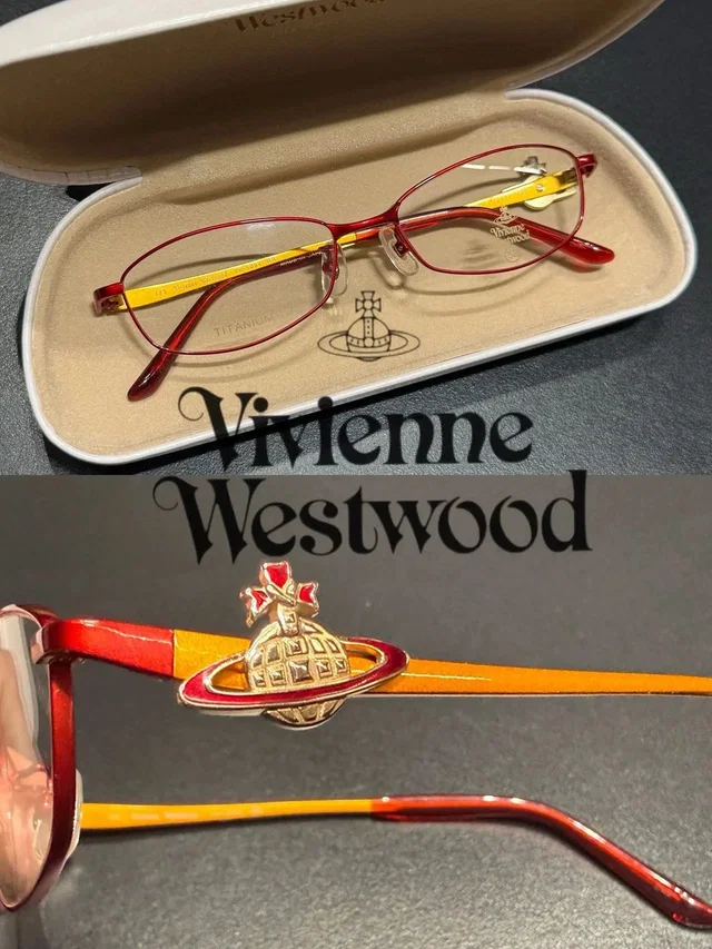 Vivienne Westwood Saturn Bow Red Y2K Vintage Sunglasses in red from Grailed
