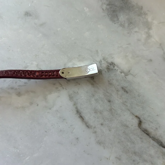 Tod's Burgundy Leather & Sterling Silver Wraparound Bracelet in silver|red|gray Leather from Poshmark, photo 12 of 13
