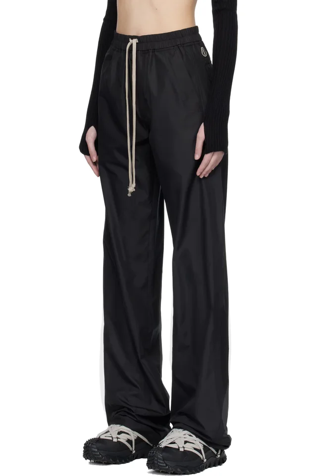 Moncler + Rick Owens Black Drawstring Sweatpants, photo 4 of 5 from SSENSE