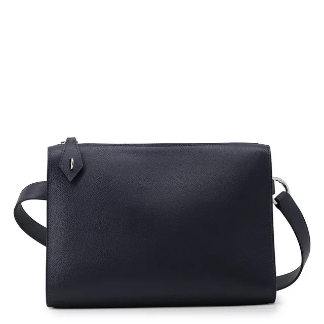 Hermès Bolittle blue navy Evergrain in Navy from GALLERY RARE