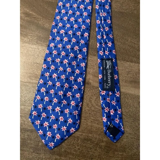 Burberry Men's Scarf - Blue in blue from Depop, photo 1 of 1