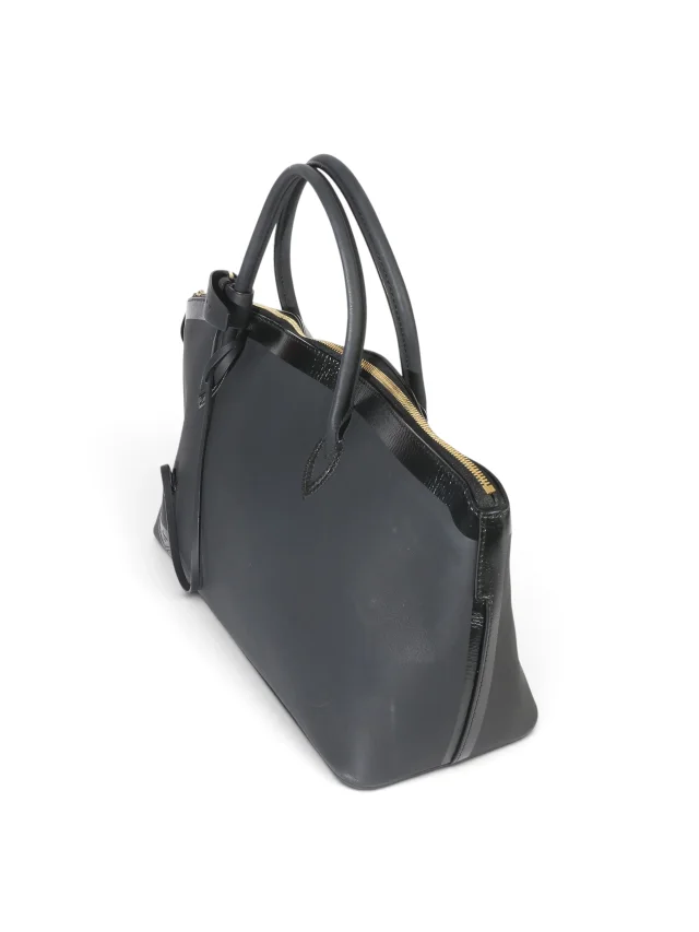 Louis Vuitton Black Leather Obsession Lockit East-West Bag in Black Leather from Season 2 Consign, photo 2 of 8