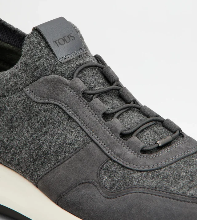 Tod's suede-panelled felt sneakers, photo 7 of 7 from SENSER