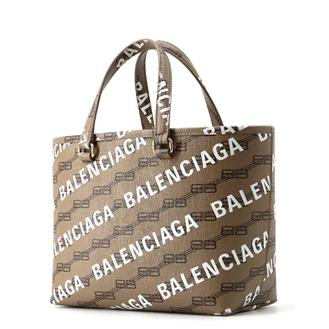 Balenciaga BBMonogram Shopper Bag Brown702699 PVC Size Small from GALLERY RARE, photo 2 of 18