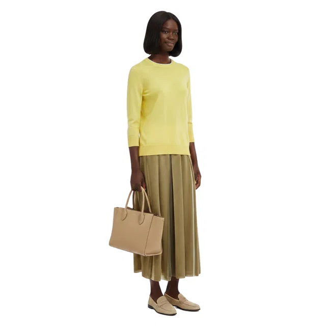 Loro Piana GIROCOLLO MC LEYTON TOP (قميص) in Silk from Luxury Promise