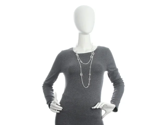 Hermès Sterling Silver Farandole Necklace 160 in Silver from Ann's Fabulous Finds, photo 6 of 6