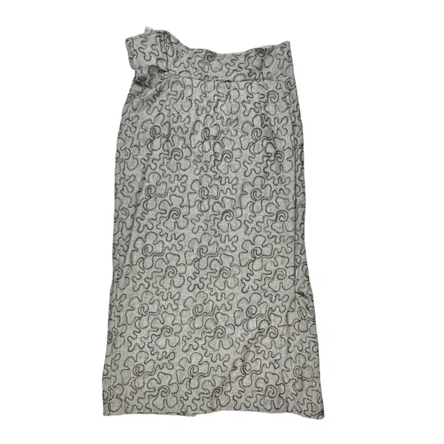 Comme des Garçons Vintage Skirt Size Small Wool Midi Gray Embroidered Floral in gray Wool from Poshmark