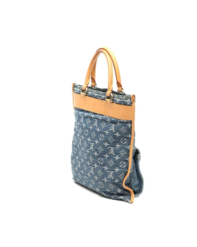 Louis Vuitton Monogram Denim Flat Shopper Bag in Denim from A Retro Tale, photo 2 of 12