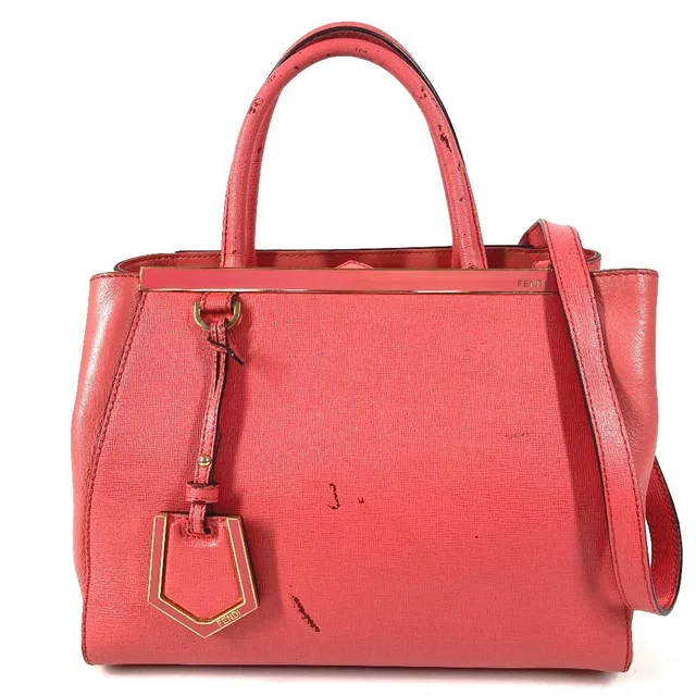 Fendi Handbag Petit Tou Jour Leather Pink in Pink Leather from The Reluxe