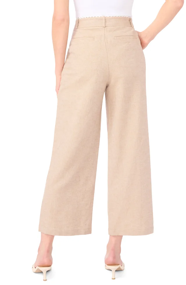 CeCe Bow Tie Waist Ankle Wide Leg Pants, photo 2 of 5 from Nordstrom Rack