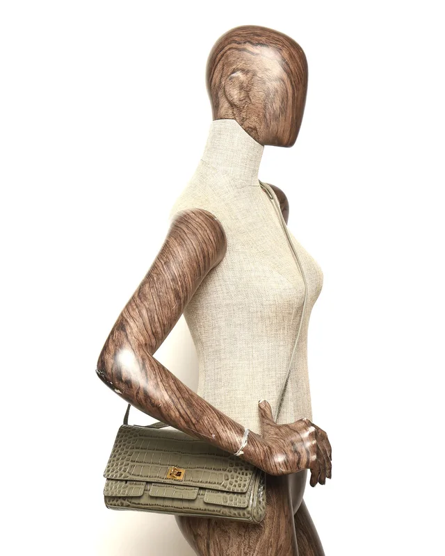 Balenciaga Bel Air Clutch Bag in Crocodile from A Retro Tale, photo 9 of 9