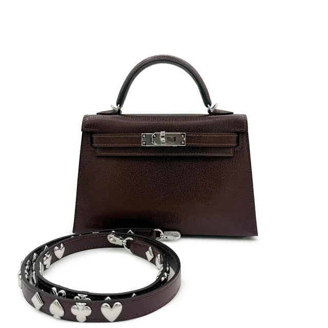 Hermès Limited Edition Terre Chèvre Chamkila Atouts Mini Kelly II 20 Palladium Hardware, 2026 from Sotheby's