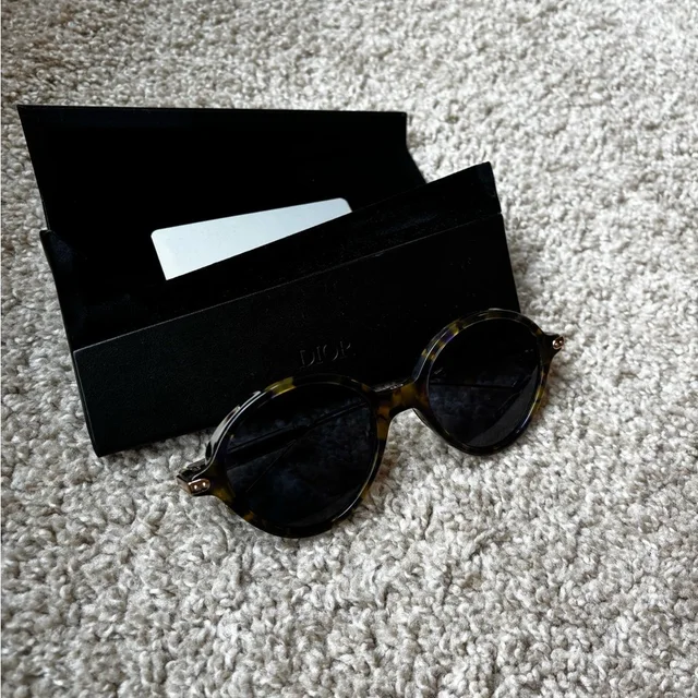 Dior Round Sunglasses in blue from Poshmark