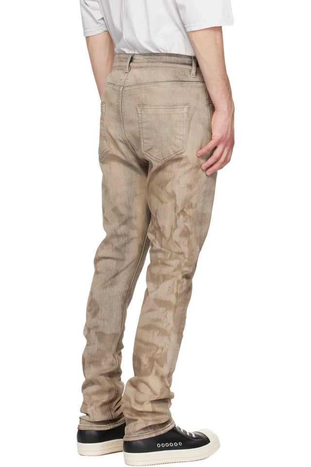 Rick Owens DRKSHDW Gray Temple Detroit Cut Jeans, photo 3 of 4 from SSENSE