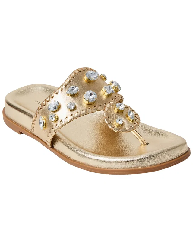 Jack Rogers Jacks Sport Jeweled Leather Sandal, image 1 of 1 from Rue La La