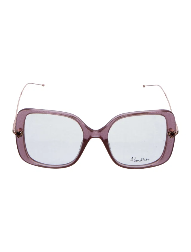 Pomellato Oversize Clear Sunglasses in pink from The RealReal