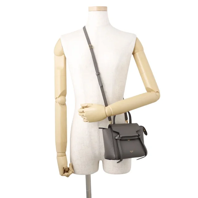 Celine Belt bag Gray189003 Leather Size Nano in Leather from GALLERY RARE, photo 4 of 18