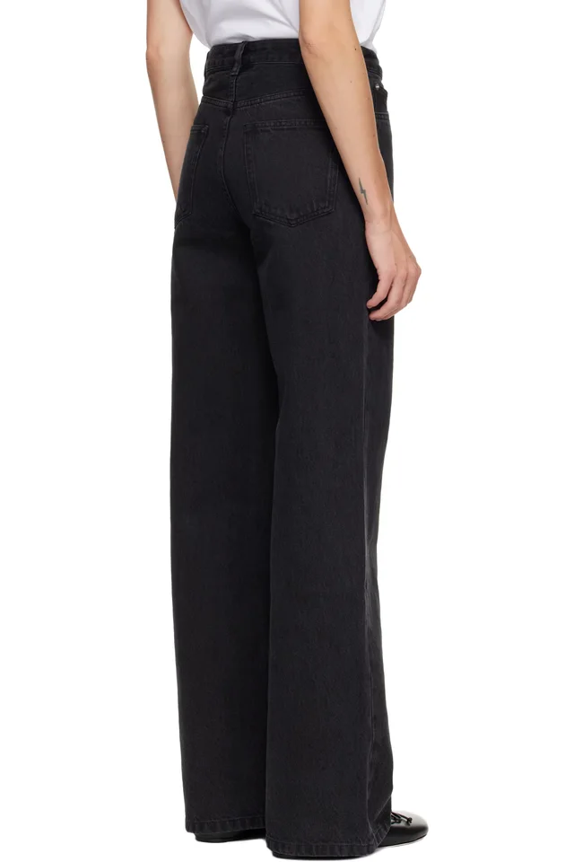 A.P.C. Black Elisabeth Jeans, photo 3 of 4 from SSENSE