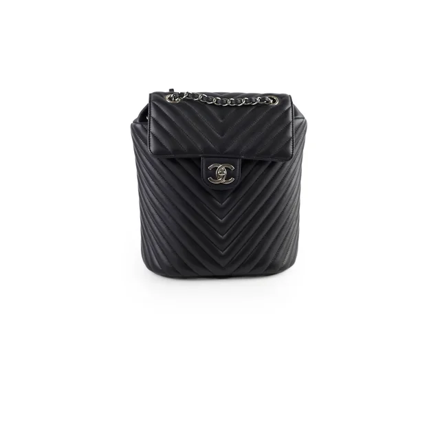 Chanel Small Chevron Urban Spirit Backpack in Calfskin from The Purse Affair